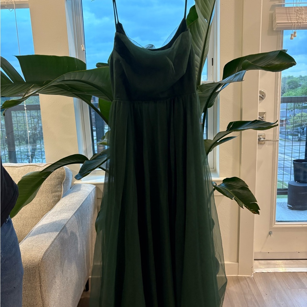 Elegant Green Evening Dress